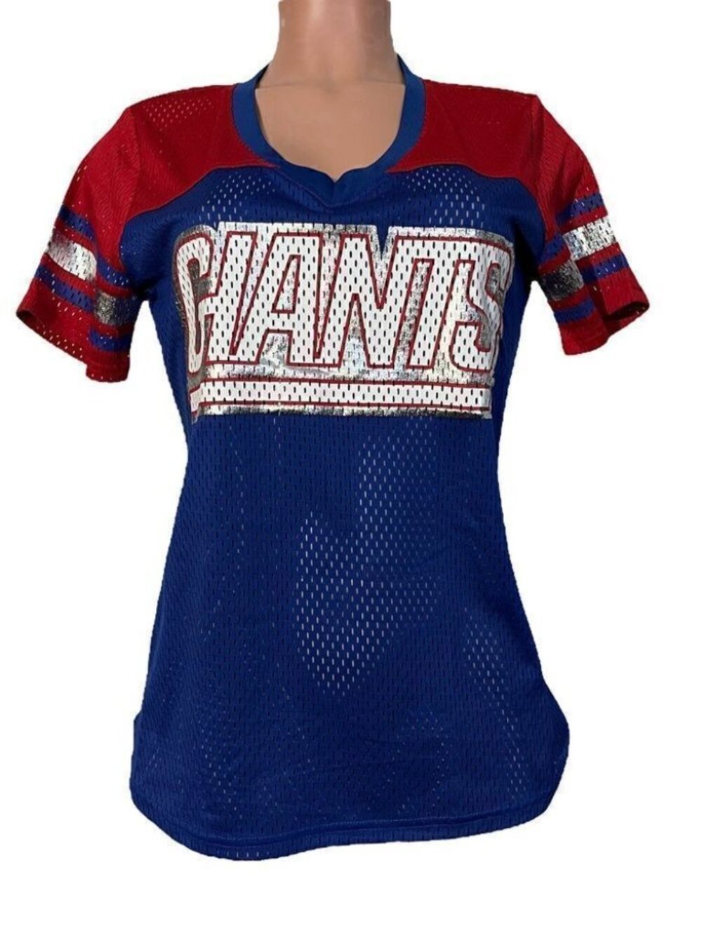 NFL Women's Mesh Short-Sleeve Shirt NY Giants